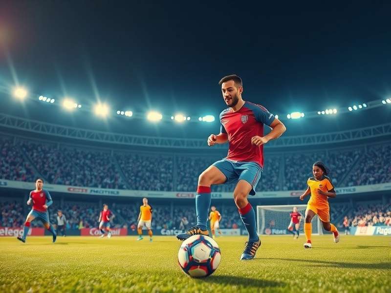 Crowd watching a FIFA World Cup match on a large screen in India, cheering