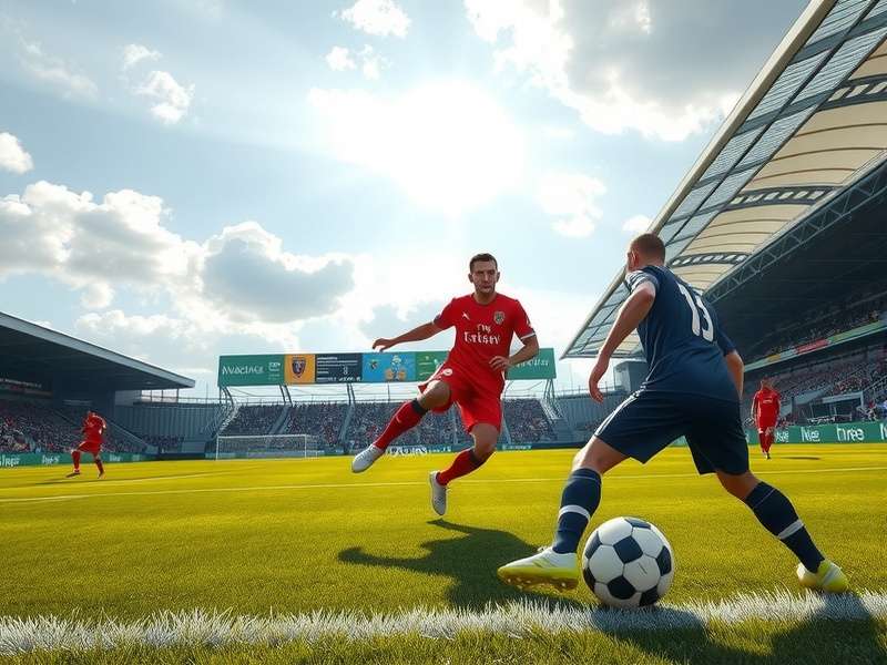 Indian soccer gamers competing in an online tournament