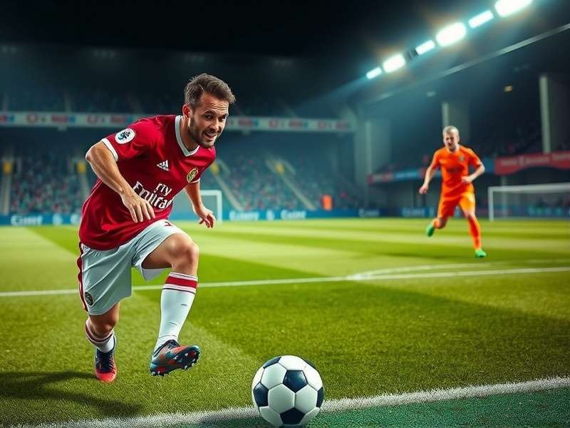 Crowd watching a live soccer match on a giant screen in India