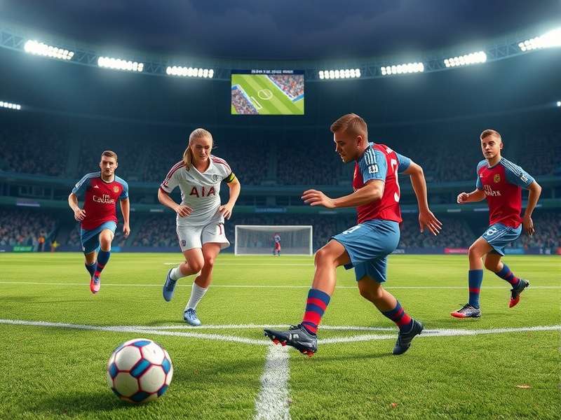 Crowd watching a live soccer match on a large screen in India