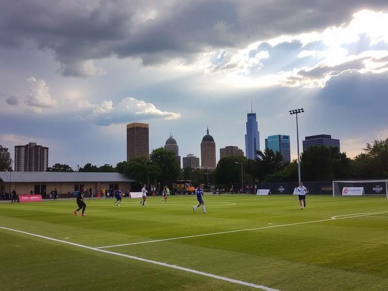 Soccer stadium in Austin TX during a match