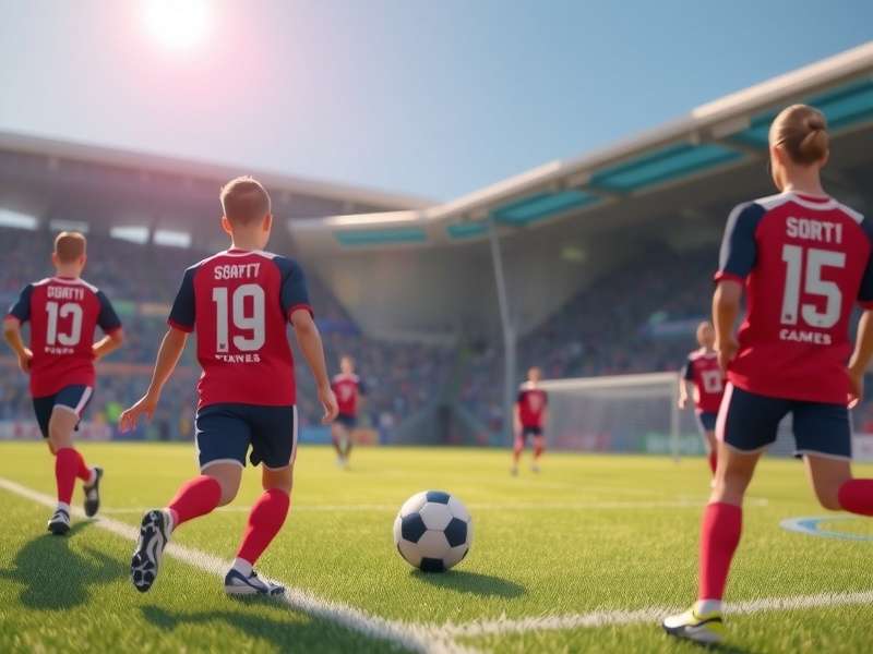 A vibrant collage of popular soccer games available on Poki platform