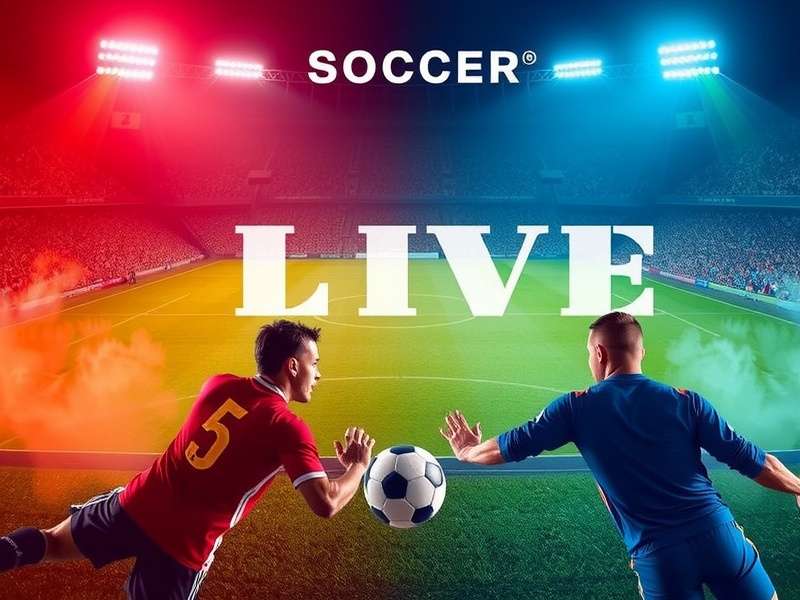 Live soccer match in a packed stadium with fans cheering