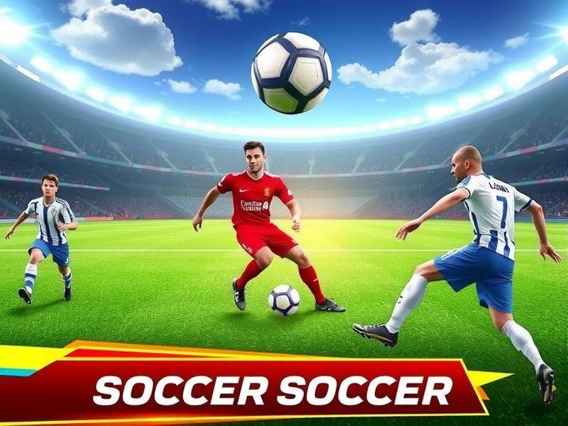 Screenshot of a popular free World Cup soccer game showing realistic gameplay