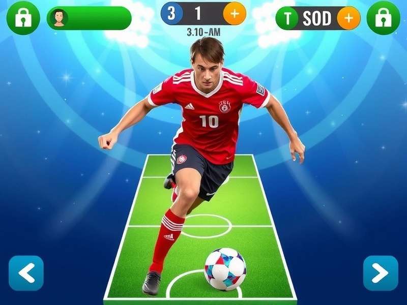 Binho Soccer Game controls diagram showing joystick and button layout