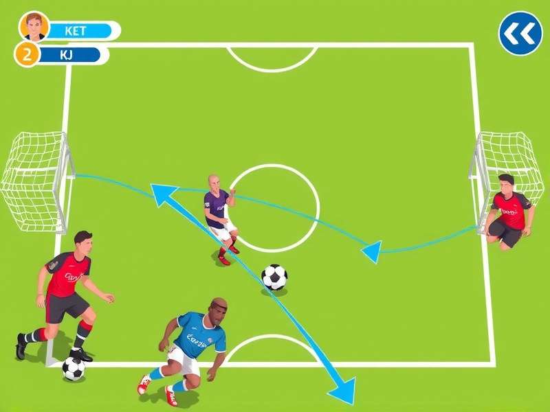 Soccer Game main screen and interface