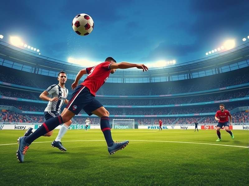 Exciting soccer match in 2025 with players in action