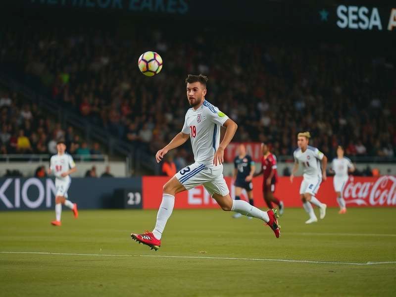 Live soccer match in a packed Mexican stadium