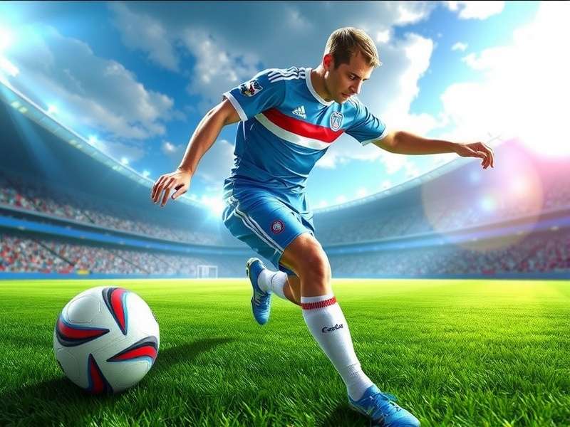 A person playing football video game on console in India