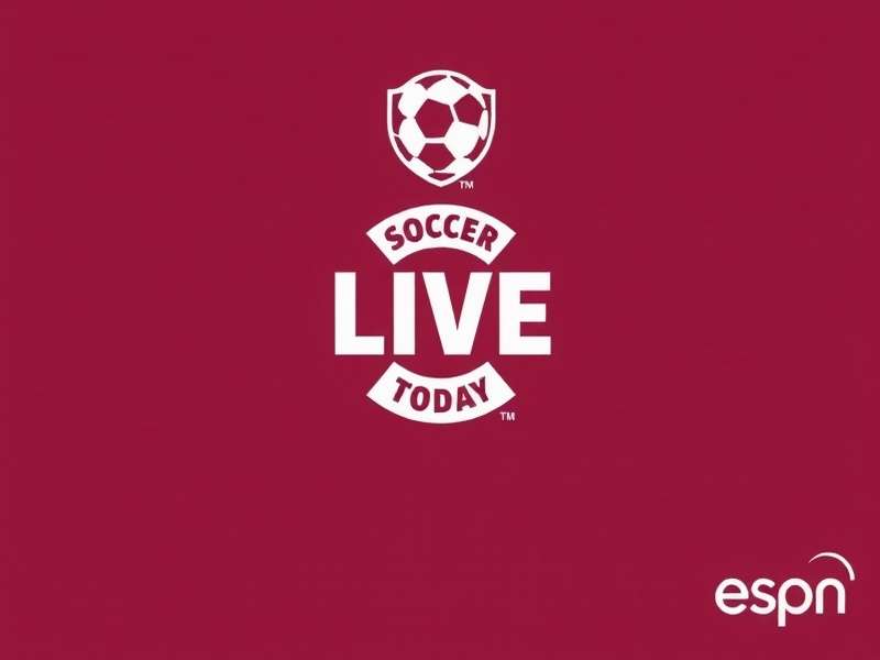 ESPN Live Soccer Broadcast with multiple game screens and stats