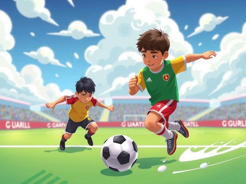 Soccer Bros gameplay screenshot showing a virtual football match