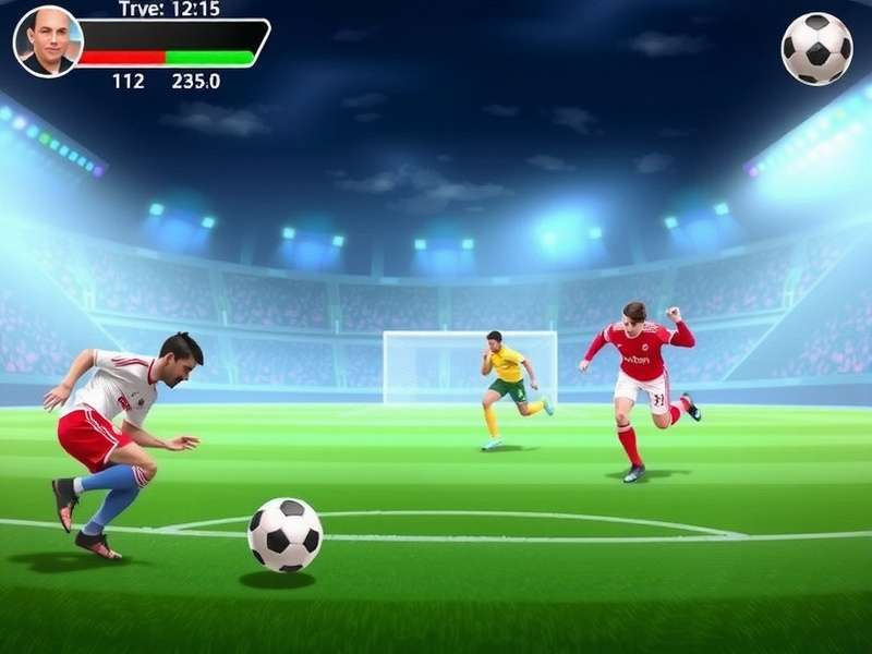 Soccer Game download page showing APK file size