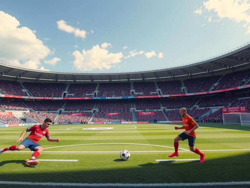 Local soccer match in India with players in action