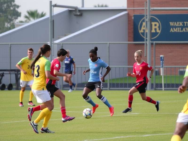 Indian fans cheering at a live soccer match in a stadium