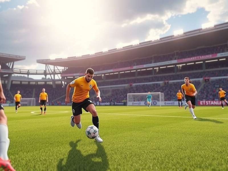 Vibrant crowd at a 2025 soccer match in a modern stadium