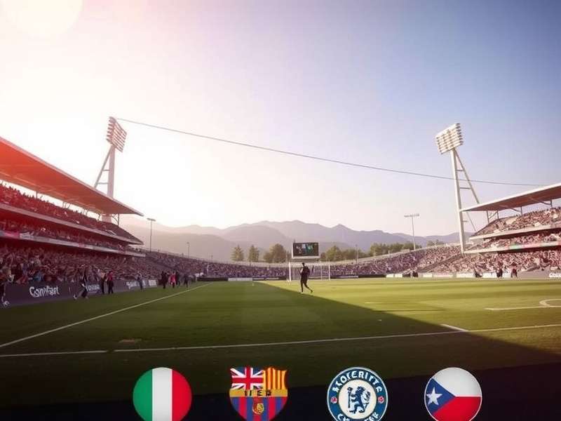 Soccer match at the Banc of California Stadium in Los Angeles under night lights