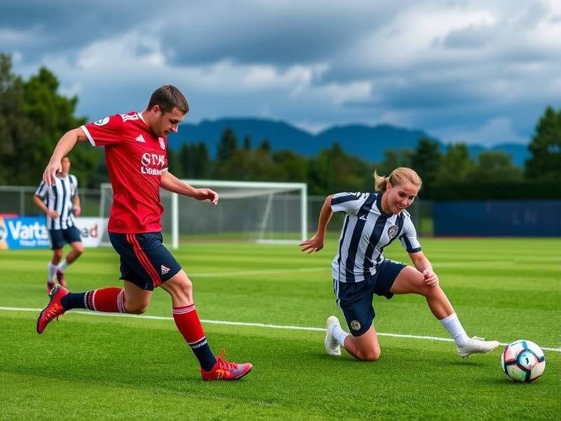 Adult soccer game in progress at a local Indian ground