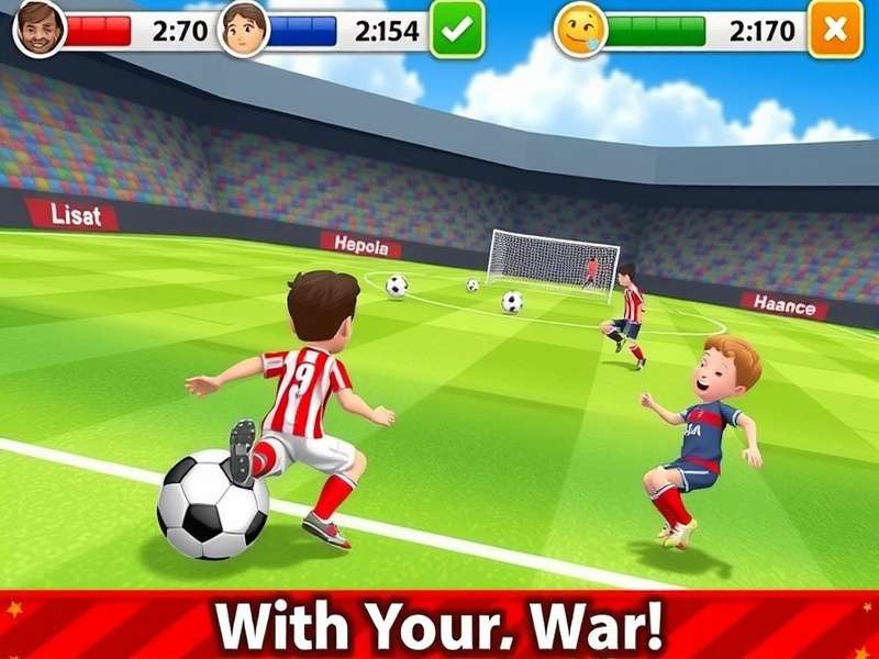 Children playing small-sided soccer game in Delhi park