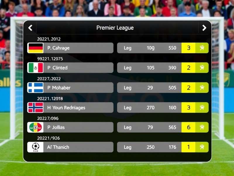 Premier League live match scene with players in action